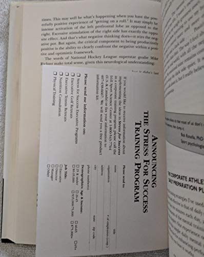 Stress for Success: Jim Loehr's Program for Transforming Stress into Energy at Work
