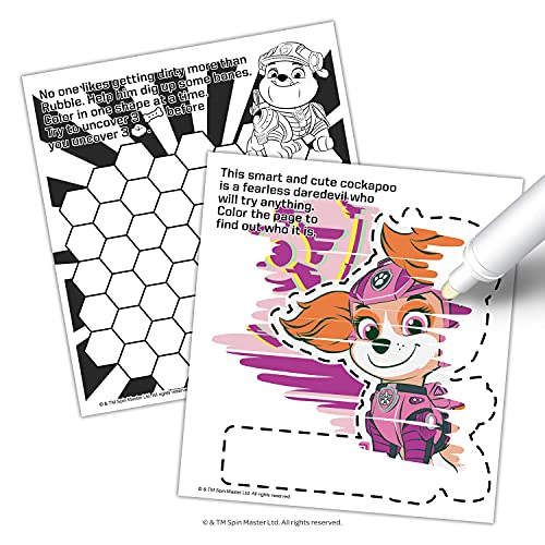 PAW Patrol The Movie 20 Page Imagine Ink Magic Ink Pictures with 1 Mess Free Magic Ink Marker Bendon 51123