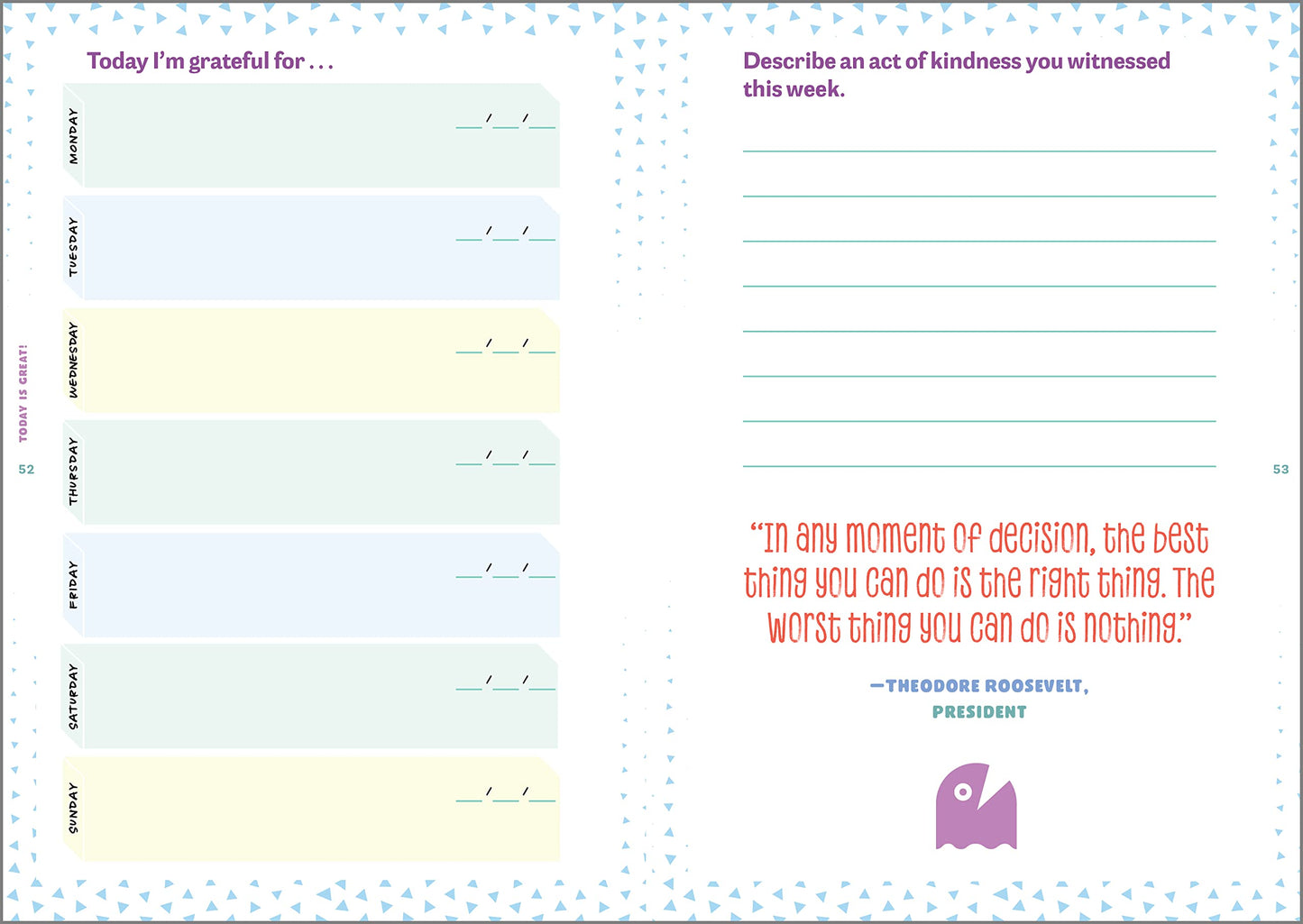 Today Is Great!: A Daily Gratitude Journal for Kids
