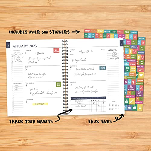 Geometric 6.5" x 8.5" Softcover Weekly Planner