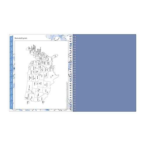 Blue Sky 2024 Weekly and Monthly Planner, January - December, 8.5" x 11", Frosted Cover, Wirebound, Lindley (100654-24)