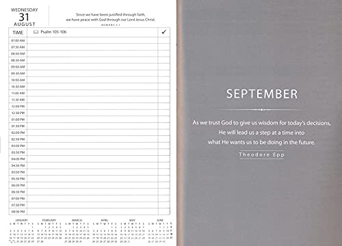 2022 12-month Executive Planner, Trust in the Lord With All Your Heart, Soft Pink, Peach