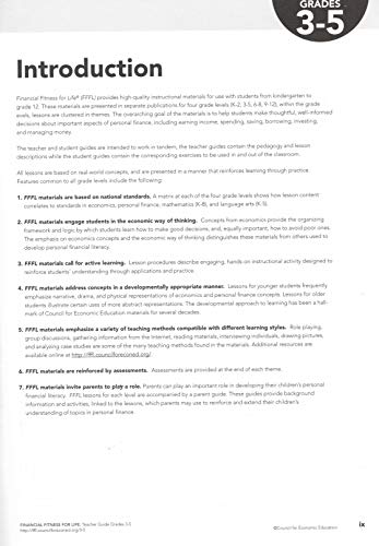 Financial Fitness for Life Teacher Guide, Grades 3-5