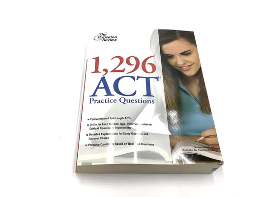 1,296 ACT Practice Questions (College Test Preparation)