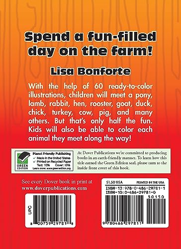Farm Animals Coloring Book (Dover Little Activity Books)