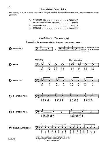 Student Instrumental Course Drum Student: Level II