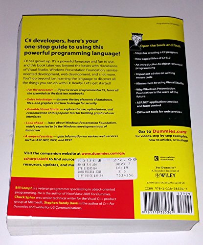 C# 5.0 All-in-One For Dummies - 7841