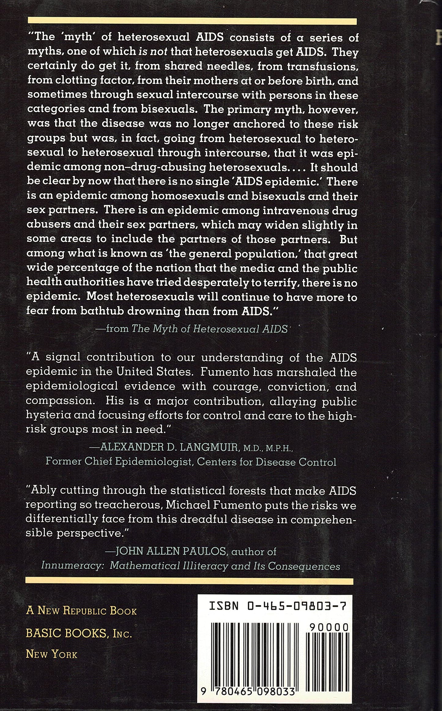 The myth of heterosexual AIDS