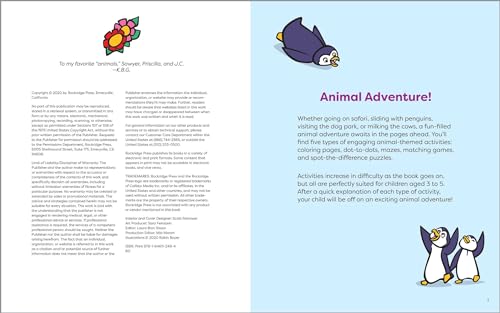 My First Animal Activity Book: For Kids 3-5