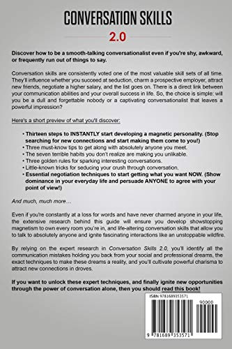 Conversation Skills 2.0: Talk to Anyone and Develop A Magnetic Charisma: Discover Cutting Edge Methods to Enhance Your Communication Skills in Just 7 days, Even if You're Shy or Introverted