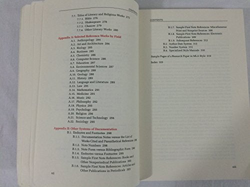 MLA Handbook for Writers of Research Papers