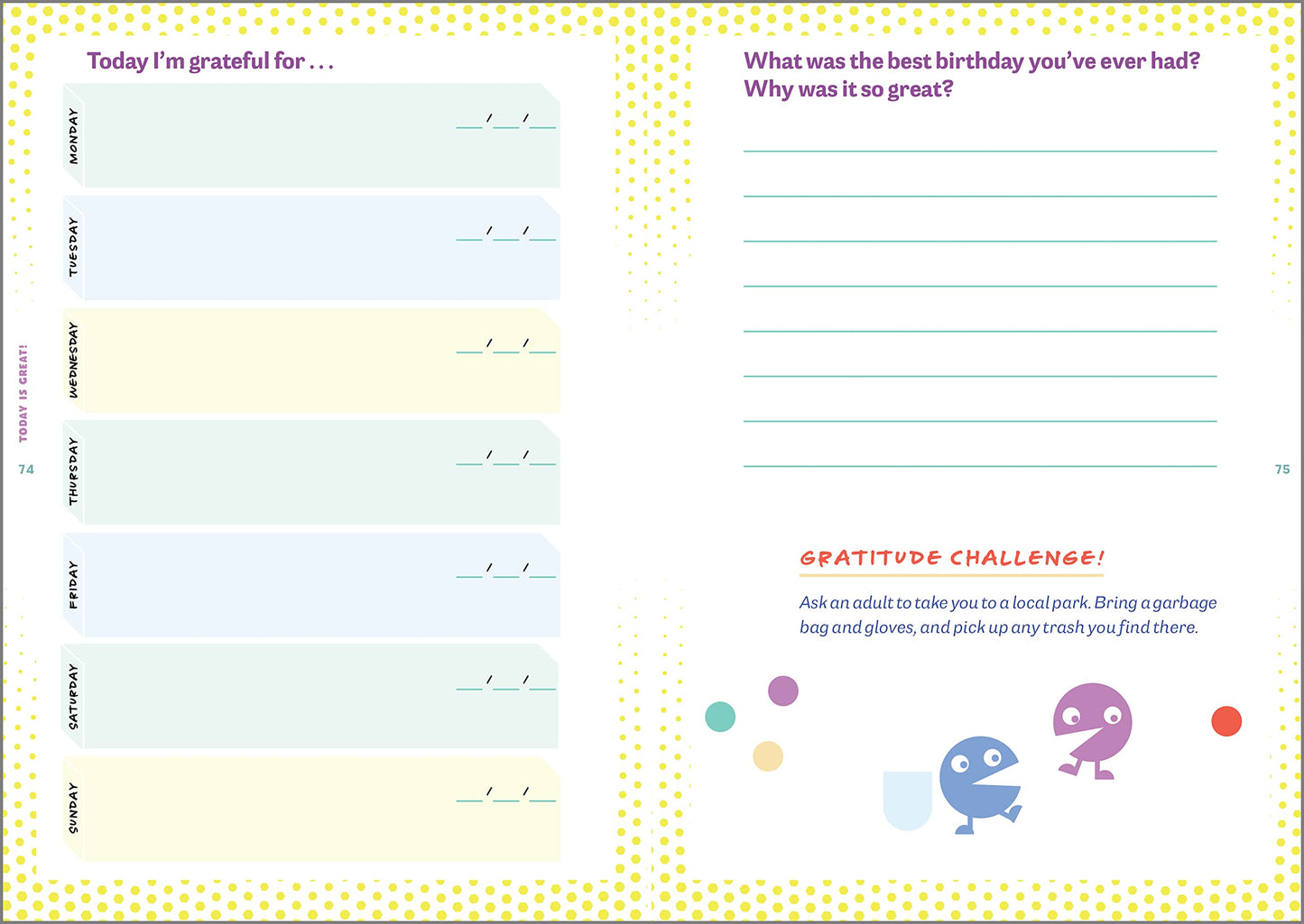 Today Is Great!: A Daily Gratitude Journal for Kids