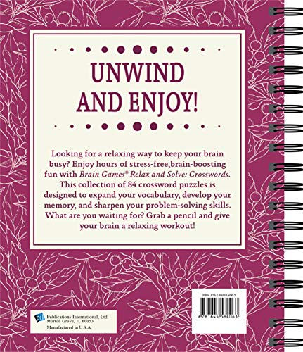 Brain Games - Relax and Solve: Crosswords (Toile)
