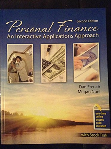 Personal Finance - An Interactive Applications Approach (Second Edition)