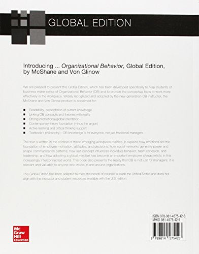 Organizational Behavior, Global Edition