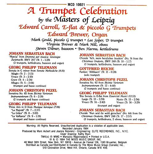Trumpet Celebration by the Masters of Leipzig: Bach, Telemann, Reiche and Pezel